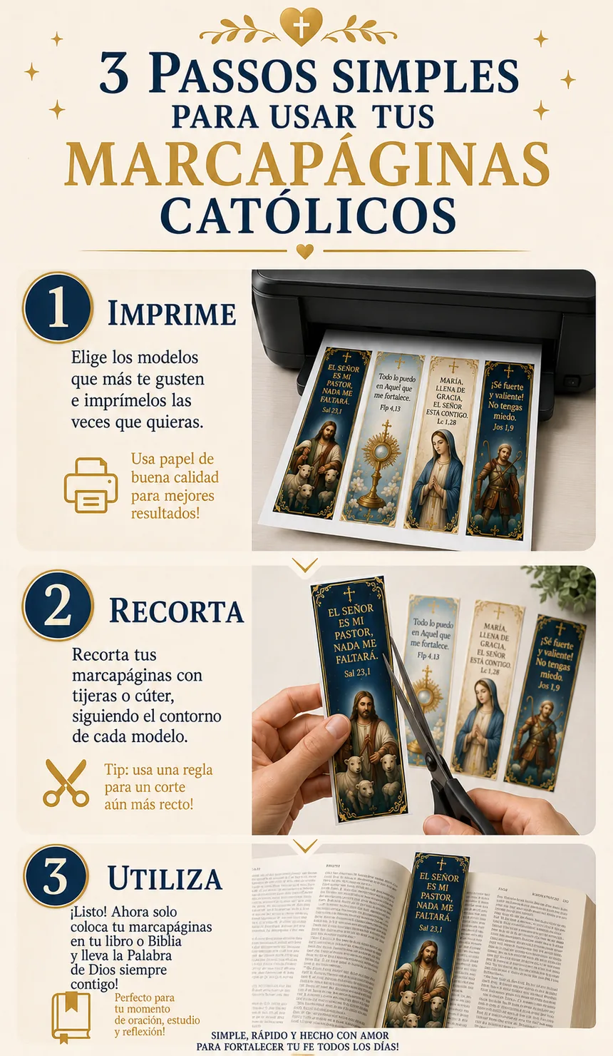3 pasos simples para usar tus marcapáginas